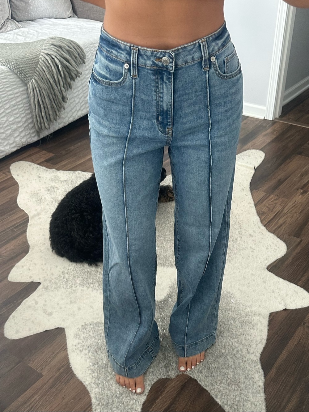 High-Rise Wide-Leg Jeans